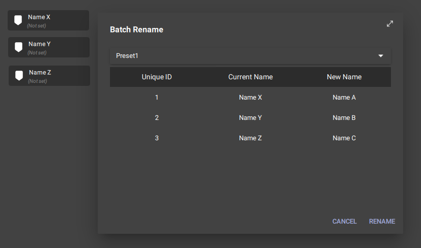 Focus - Batch Rename confirming preset.png